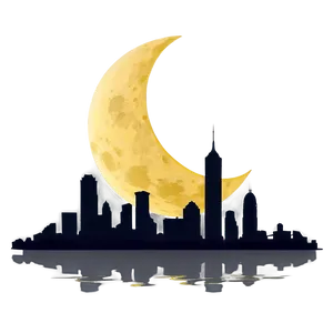 Skyline And Moon Png Jpd40 PNG image