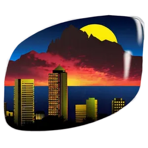 Skyline At Sunset PNG 28 PNG