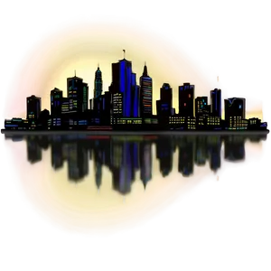 Skyline At Twilight PNG Xnt