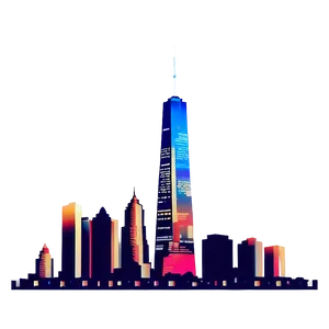 Skyline Outline PNG Tih PNG
