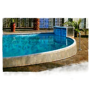 Skyline View Swimming Pool PNG Kob74 PNG