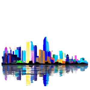 Skyline With Birds PNG 06202024