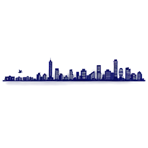 Skyline With Birds PNG Rxu47