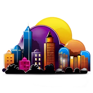 Skyline With Clouds PNG 06202024 PNG