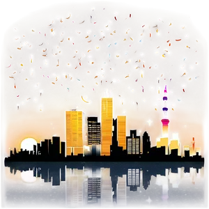 Skyline With Lanterns Png 51 PNG image