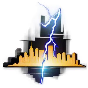 Skyline With Lightning Png Suf19 PNG image