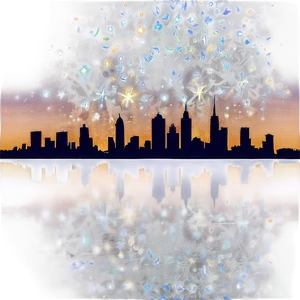 Skyline With Stars PNG Was