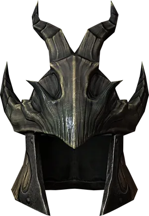 Skyrim Daedric Helmet3 D Render PNG image