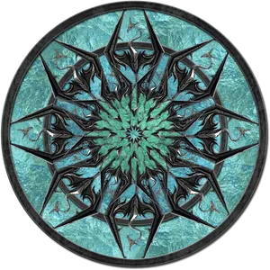 Skyrim Inspired Mandala Art PNG image