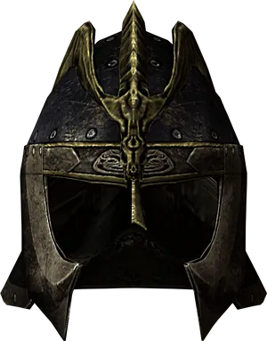 Skyrim Iron Helmet3 D Model PNG image