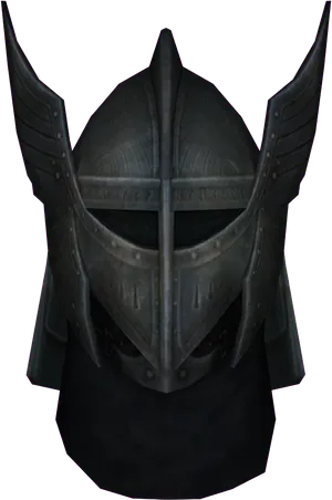 Skyrim Iron Helmet3 D Render PNG