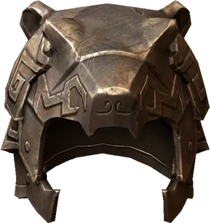 Skyrim Iron Helmet3 D Render PNG image