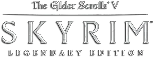Skyrim Legendary Edition Logo PNG image