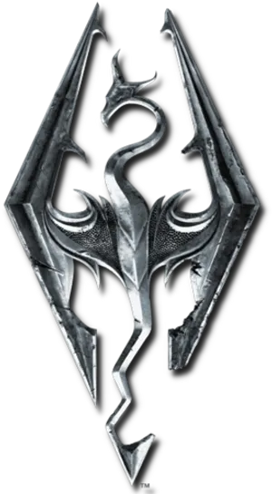 Skyrim Logo Fantasy Game Symbol PNG image