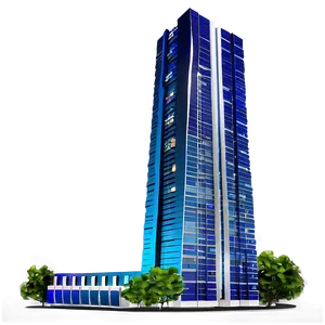 Skyscraper Amidst Nature PNG Mmx89