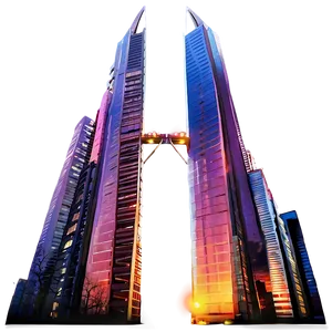 Skyscraper At Sunset Png Gqy PNG image