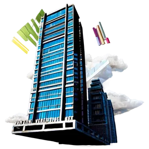 Skyscraper In Clouds Png Eyi PNG image