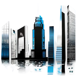 Skyscraper Silhouette Graphic PNG 06202024 PNG