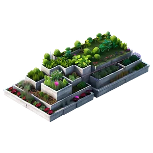 Skyscraper With Rooftop Garden PNG 05212024 PNG