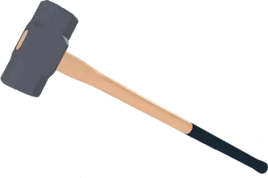 Sledgehammer Tool Graphic PNG image