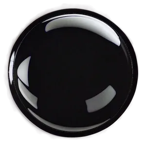 Sleek Black Circle Png Nfw54 PNG image