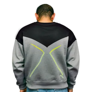 Sleek Black Crew Neck Sweatshirt Png Eke PNG image