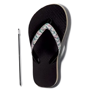 Sleek Black Flip Flop PNG Flc69 PNG