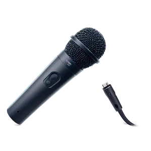 Sleek Black Podcasting Mic PNG Kxn PNG