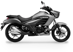 Sleek Black Pulsar Motorcycle PNG image