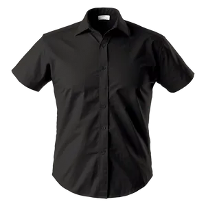Sleek Black Shirt PNG Esl9 PNG