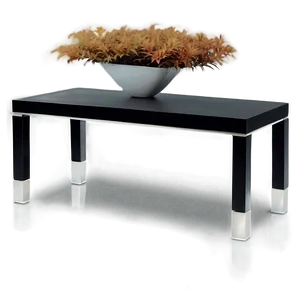 Sleek Black Table PNG Slr