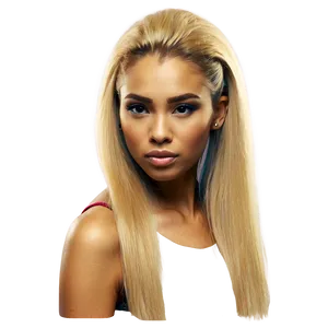 Sleek Blonde Ponytail PNG Ioj84 PNG
