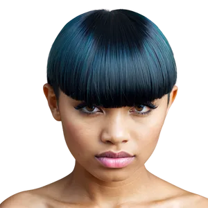 Sleek Bowl Haircut Design Png Jrc PNG image