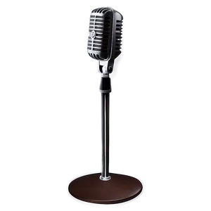 Sleek Design Microphone On Stand Png Uxn PNG image