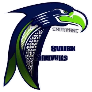 Sleek Design Seahawks Logo PNG 9