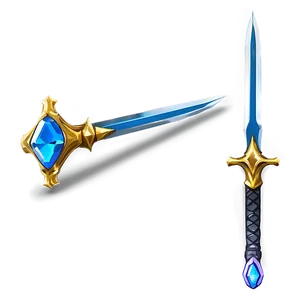 Sleek Diamond Sword PNG 57