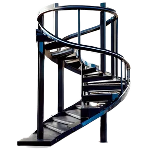 Sleek Iron Staircase Png 54 PNG image