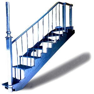 Sleek Iron Staircase Png 83 PNG image