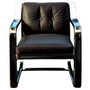 Sleek Metal Frame Armchair Png 06262024 PNG image