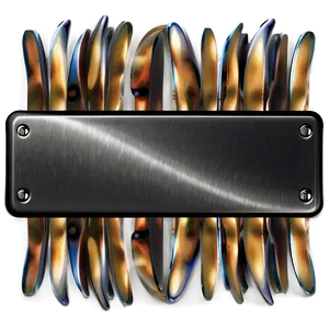 Sleek Metal Plate Finish PNG 06272024