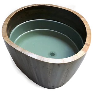Sleek Minimalist Japanese Tub PNG Nul7 PNG