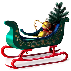 Sleek Modern Christmas Sleigh Png 06292024 PNG image