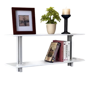 Sleek Modern Wall Shelf PNG Nxb