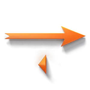 Sleek Orange Arrow Symbol Png 49 PNG image