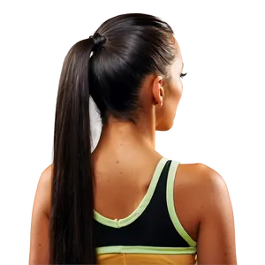 Sleek Ponytail Long Hair PNG 05242024