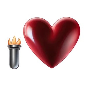 Sleek Red Heart Emoji PNG Qqo20 PNG
