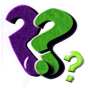 Sleek Riddler Question Mark Png Ssy PNG image