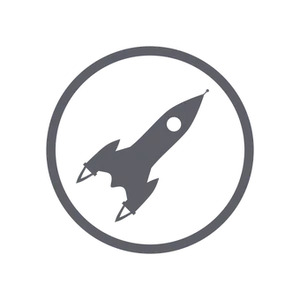 Sleek Rocket Icon Graphic PNG image