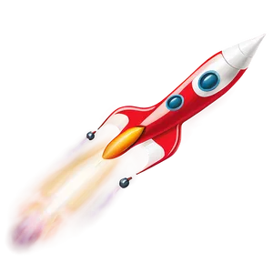 Sleek Rocketship PNG 06132024