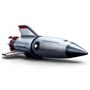 Sleek Rocketship PNG 06132024